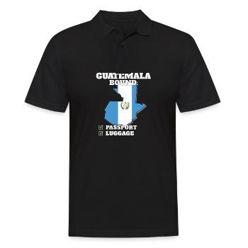 Guatemala Bound Country Travel Drapeau guatémaltèque - Polo Homme - noir - Devant - Kai (181cm)