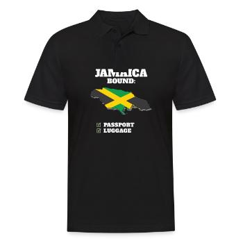 Jamaïque Bound Country Travel Drapeau jamaïcain - Polo Homme - noir - Devant - Kai (181cm)