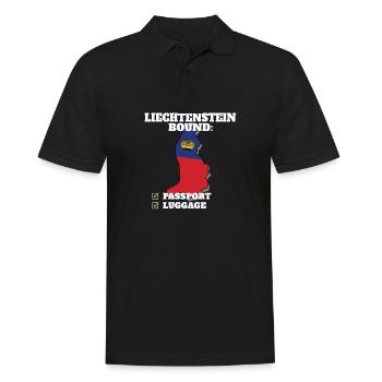 Liechtenstein Voyage à destination du pays - Polo Homme - noir - Devant - Kai (181cm)