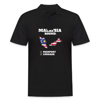 Voyage à destination de la Malaisie Drapeau malaisien - Polo Homme - noir - Devant - Kai (181cm)