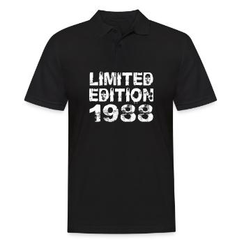 Limited Edition 1988 Geburtstag 1988 Geburtstag - Männer Poloshirt - Schwarz - Vorne - Kai (181cm)