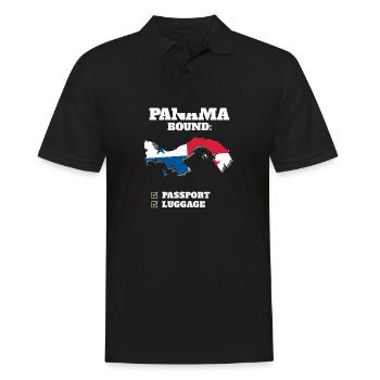 Panama Bound Country Travel Drapeau panaméen - Polo Homme - noir - Devant - Kai (181cm)