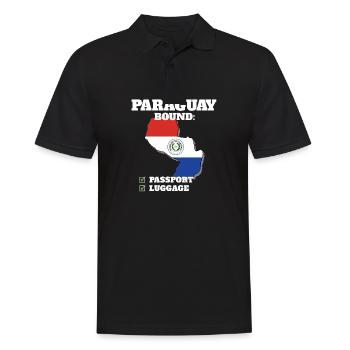 Paraguay Bound Country Travel Drapeau paraguayen - Polo Homme - noir - Devant - Kai (181cm)