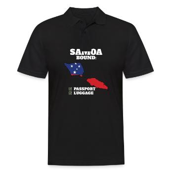Samoa Bound Country Travel Samoan Flag Vacation - Polo Homme - noir - Devant - Kai (181cm)