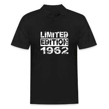 Limited Edition 1962 Geburtstag 1962 Geburtstag - Männer Poloshirt - Schwarz - Vorne - Kai (181cm)