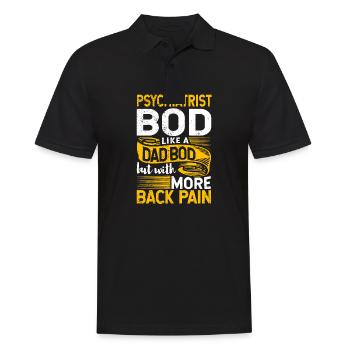 Psychiatrist Bod Like A Dad Bod Funny Psychiatry - Männer Poloshirt - Schwarz - Vorne - Kai (181cm)