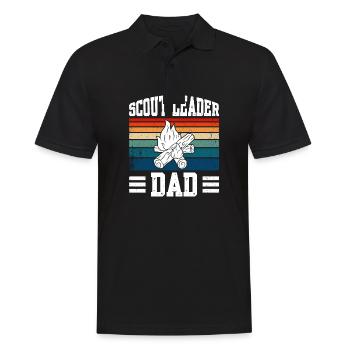 Scout Leader Dad Scout Leader - Men's Polo Shirt - black - Front - Kai (181cm)