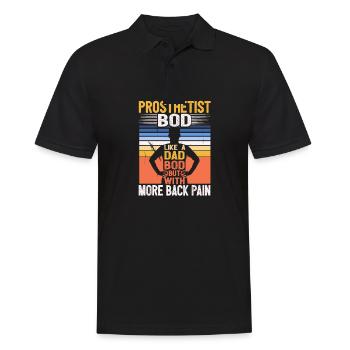 Prothésiste Bod Like A Dad Bod Funny Orthotics - Polo Homme - noir - Devant - Kai (181cm)