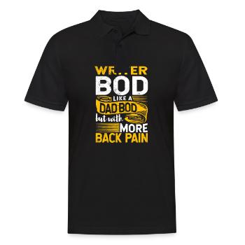 Écrivain Bod Like A Dad Bod Drôle Citation d’auteur - Polo Homme - noir - Devant - Kai (181cm)