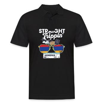 Straight Trippin' Armenia Vacation Tour Voyage - Polo Homme - noir - Devant - Kai (181cm)