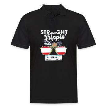 Straight Trippin' Autriche Vacation Tour Travel - Polo Homme - noir - Devant - Kai (181cm)