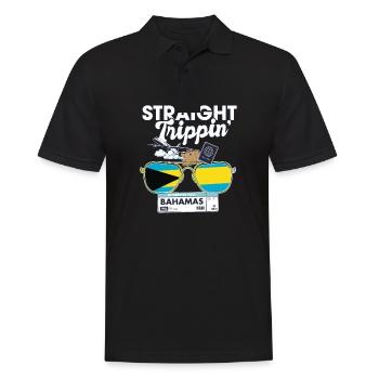 Straight Trippin' Bahamas Vacation Tour Voyage - Polo Homme - noir - Devant - Kai (181cm)