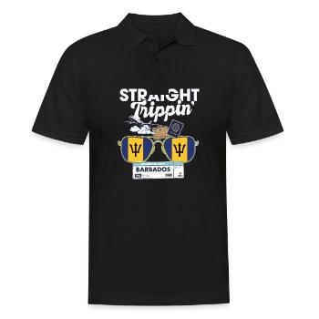 Straight Trippin' Barbados Vacation Tour Travel - Polo Homme - noir - Devant - Kai (181cm)