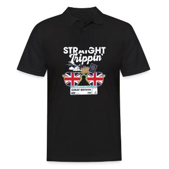 Straight Trippin' Britain Vacation Tour Travel - Polo Homme - noir - Devant - Kai (181cm)