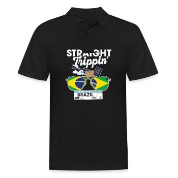 Straight Trippin' Brésil Vacation Tour Voyage - Polo Homme - noir - Devant - Kai (181cm)