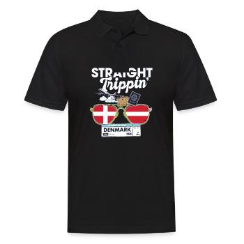 Straight Trippin' Dane Vacation Tour Travel Trip - Polo Homme - noir - Devant - Kai (181cm)