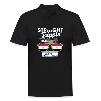 Straight Trippin' Egypt Vacation Tour Travel Trip - Polo Homme - noir - Devant - Kai (181cm)