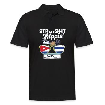 Straight Trippin' Cuba Vacation Tour Travel Trip - Polo Homme - noir - Devant - Kai (181cm)