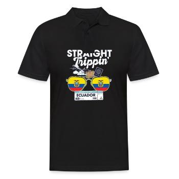 Straight Trippin' Ecuador Vacation Tour Travel - Polo Homme - noir - Devant - Kai (181cm)