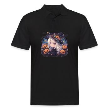 Witch Helloween Witches Outfit Witches - Men's Polo Shirt - black - Front - Kai (181cm)