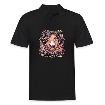 Witch Helloween Witches Outfit Witches - Men's Polo Shirt - black - Front - Kai (181cm)