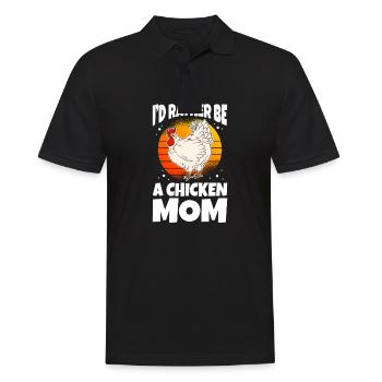 Je préfère être une maman poulet - Polo Homme - noir - Devant - Kai (181cm)