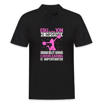 L’éducation est importante, mais le cheerleading - Polo Homme - noir - Devant - Kai (181cm)