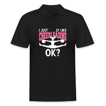 J’aime vraiment le cheerleading ok - Polo Homme - noir - Devant - Kai (181cm)