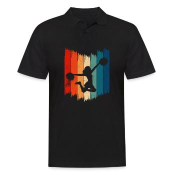 Cheerleader rétro Cheerleading vintage - Polo Homme - noir - Devant - Kai (181cm)