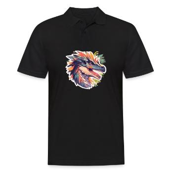 Dinosaur Trex Dinos Dinosaur Dino Baby - Men's Polo Shirt - black - Front - Kai (181cm)