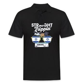 Straight Trippin' Israel Vacation Tour Voyage - Polo Homme - noir - Devant - Kai (181cm)