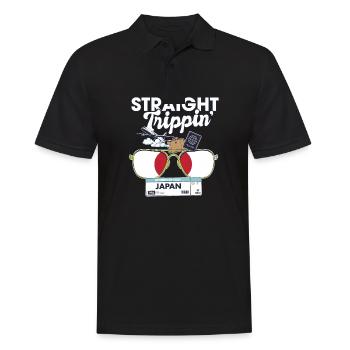 Straight Trippin' Japan Vacation Tour Travel Trip - Polo Homme - noir - Devant - Kai (181cm)