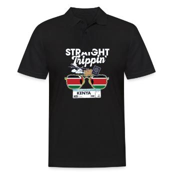 Straight Trippin' Kenya Vacation Tour Travel Trip - Polo Homme - noir - Devant - Kai (181cm)