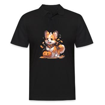 Corgi Corgi Chien Corgi Halloween Corgis Pet - Polo Homme - noir - Devant - Kai (181cm)