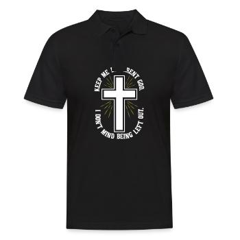 Keep Me Different God Catholic Christian Believer - Männer Poloshirt - Schwarz - Vorne - Kai (181cm)