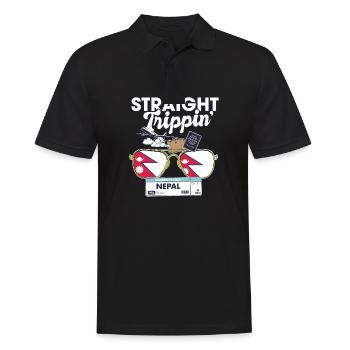 Straight Trippin' Nepal Vacation Tour Travel Trip - Polo Homme - noir - Devant - Kai (181cm)