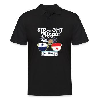 Straight Trippin' Panama Vacation Tour Voyage - Polo Homme - noir - Devant - Kai (181cm)