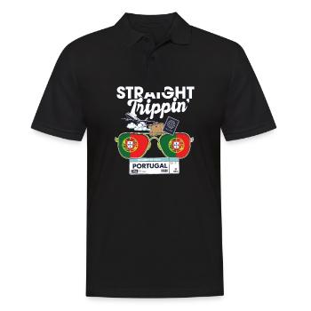 Straight Trippin' Portugal Vacation Tour Voyage - Polo Homme - noir - Devant - Kai (181cm)