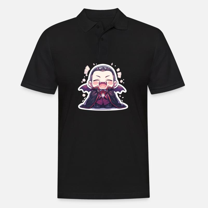 Vampir - Männer Poloshirt - Schwarz
