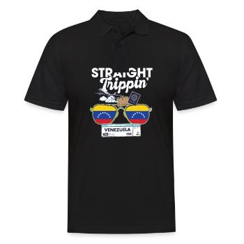 Straight Trippin' Venezuela Vacation Tour Voyage - Polo Homme - noir - Devant - Kai (181cm)
