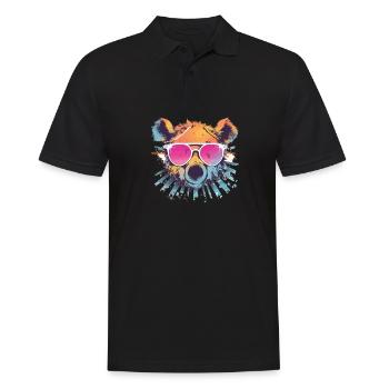 Bear Bear Sunglasses Brown Bear Forest Dweller - Men's Polo Shirt - black - Front - Kai (181cm)