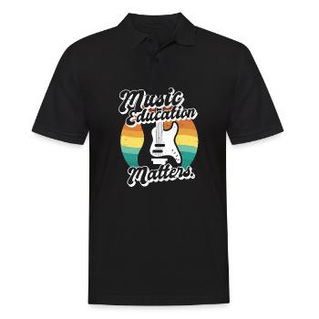 Music Teacher Music Education Matters Musician - Männer Poloshirt - Schwarz - Vorne - Kai (181cm)