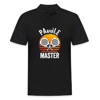 Paddle Master Paddle Tennis - Men's Polo Shirt - black - Front - Kai (181cm)