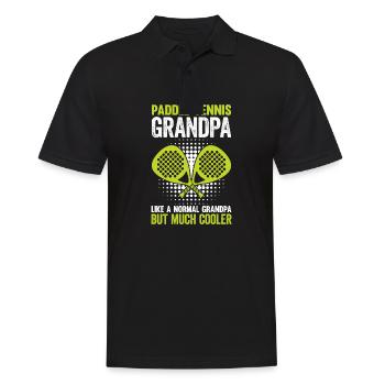 Grand-père de paddle-tennis comme un grand-père normal - Polo Homme - noir - Devant - Kai (181cm)