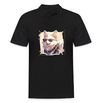 Chiens Chien Propriétaire Chien Amoureux Animal - Polo Homme - noir - Devant - Kai (181cm)