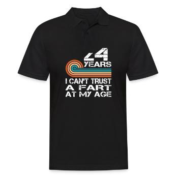 I Can't Trust A Fart At My Age 24 Birthday - Men's Polo Shirt - black - Front - Kai (181cm)