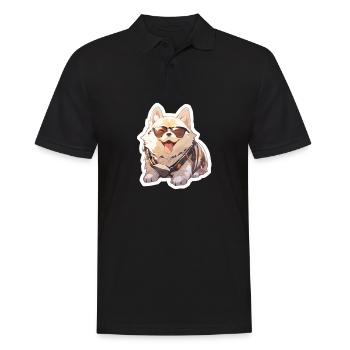 Chiens Chien Propriétaire Chien Amoureux Animal - Polo Homme - noir - Devant - Kai (181cm)