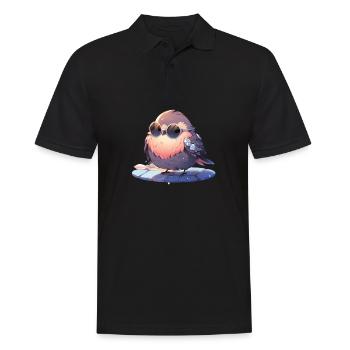 Oiseaux Oiseaux Drôles d’animaux Habitant de la forêt Animal - Polo Homme - noir - Devant - Kai (181cm)