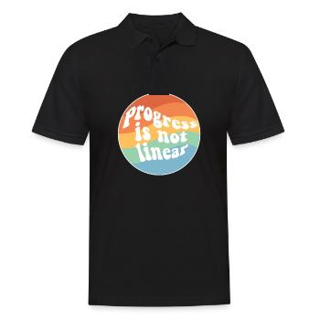 Progress Is Not Linear Paraprofessional Sped - Men's Polo Shirt - black - Front - Kai (181cm)