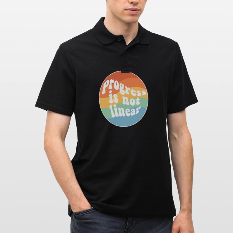 Progress Is Not Linear Paraprofessional Sped Männer Poloshirt